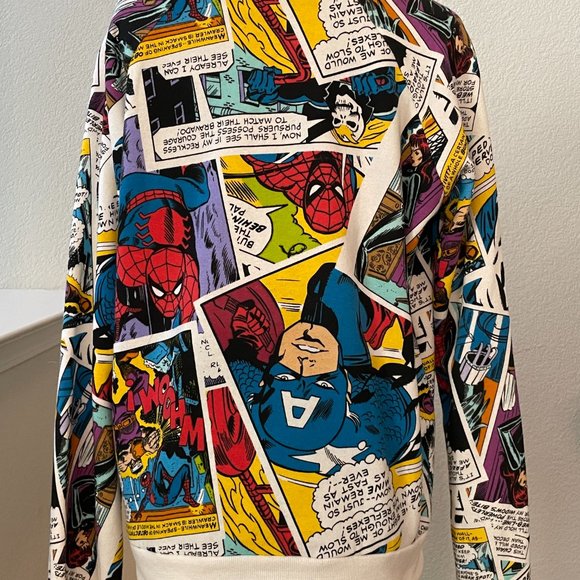 Marvel Comics Capt. America/Spiderman Sweatshirt - S - Picture 3 of 5